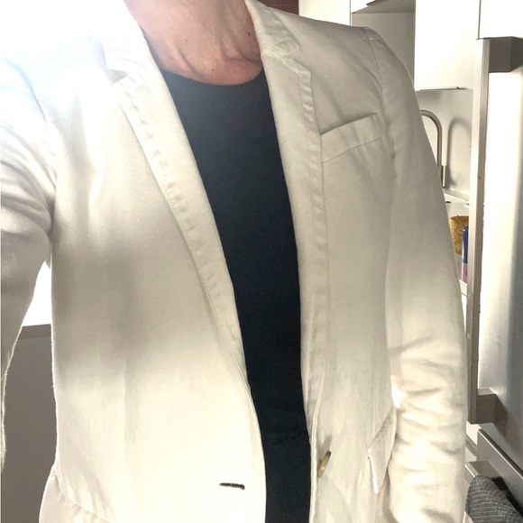 J. Crew TALL Lined Linen Blazer Timeless Classic Minimalist Jacket Beach Casual - Picture 9 of 15